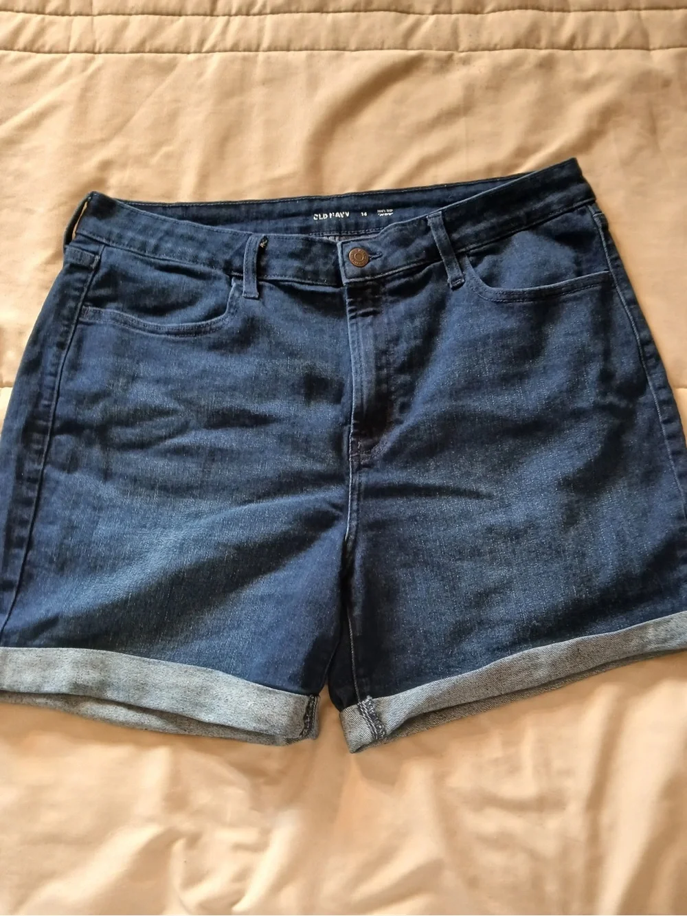 Dark Wash Denim Shorts for Women